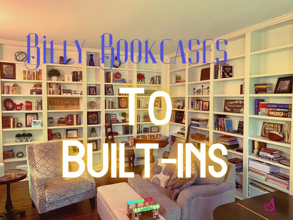Billy Bookcases modified as an inexpensive way to get built-ins